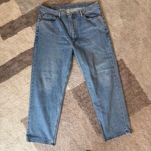 Levi's 550 Relaxed Fit Light Wash Denim Jeans Mens W40 L30 Blue 722012-222